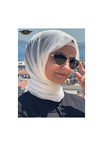 Aldaıyr Simli Şifon Şal Çok Rrenkli33