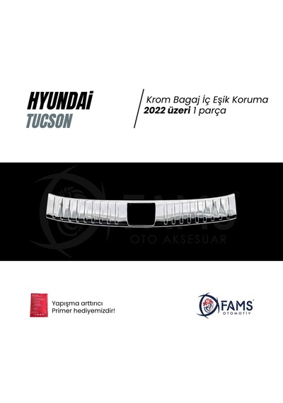 Hyundai Tucson Krom Bagaj İç Eşik Koruma 2022 Üzeri P.çelik Parlak
