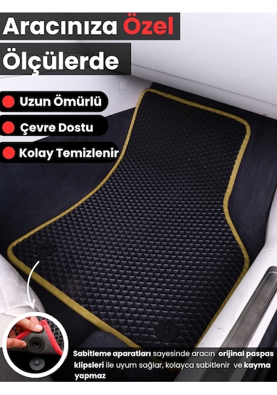 Volvo V50 Stationwagon 2004-2012 Uyumlu Eva Paspas Tam Set Oto Paspas,araca Özel,tam Koruma 199