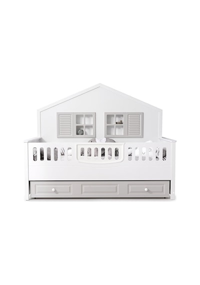 Aymini Lorena 4 Kapılı Bebek Odası Takımı Ahşap - Beyaz Aymini Lorena 4 Kapılı Bebek Odası Takımı Ahşap - Beyaz