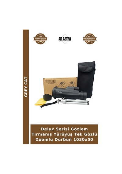 Delux Serisi Gözlem Tırmanış Yürüyüş Tek Gözlü Zoomlu Dürbün 1030x50