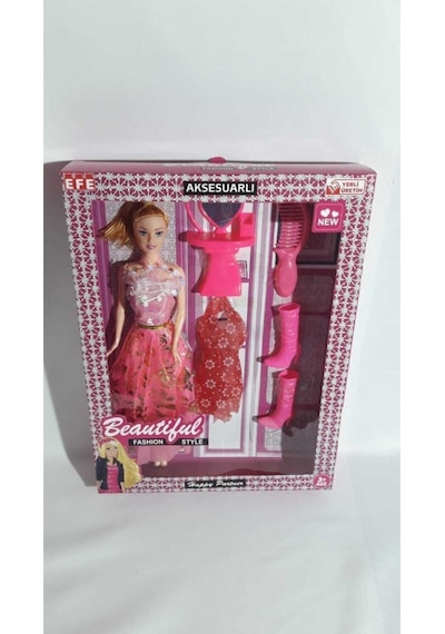 Efe Oyuncak Yedek Kıyafetli & Aksesuarlı Oyuncak Model Bebek Dilara 30 Cm