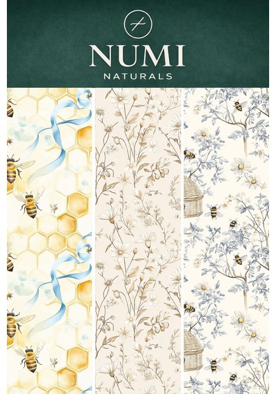 Balmumu Gıda Saklama Bezleri Premium 3 Lü Set 30 30 Cm - Honey Garden Çok  Renkli