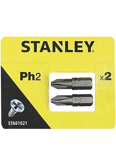 Sta61021/xj Vidalama Uç, Metalik, 2 Adet, Ph2x25mmx2.