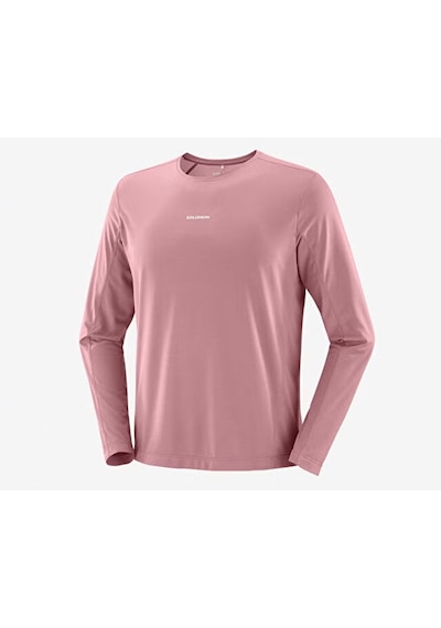 Salomon Shakeout Core Erkek Koşu Uzun Kollu Tişört Lc2778500 Pembe