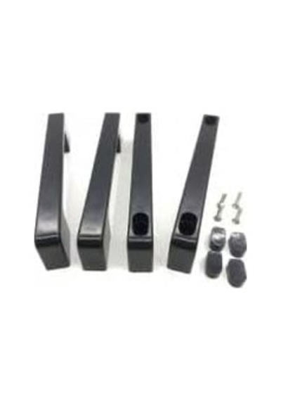 Yapı Cam Duşakabin Kare Kulp 140mm 150mm Veya 160 Mm 2 Kapaklık Siyah