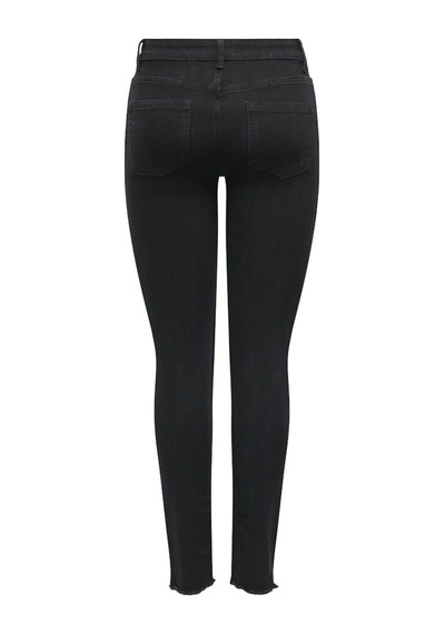 Only Onlhush Mıd Skın Ank Rw Dnm Akm188 Noos Kadın Siyah Denim Pantolon - 15336727 Siyah