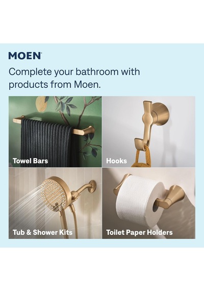 Moen Revyl Bronz Altın Tek Kolu Tek Delikli Modern Banyo Lavabo B Diğer
