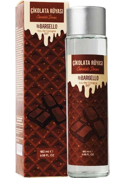 Bargello 80 Derece Çikolata Rüyası EDC Kolonya Cam Şişe 180 ML