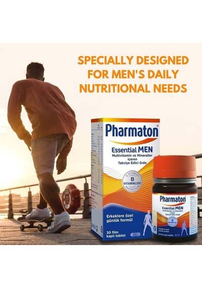 Essential Men, 30 Tablet Magnezyum, Vitamin B, Vitamin D, Multivitamin Ve Mineraller