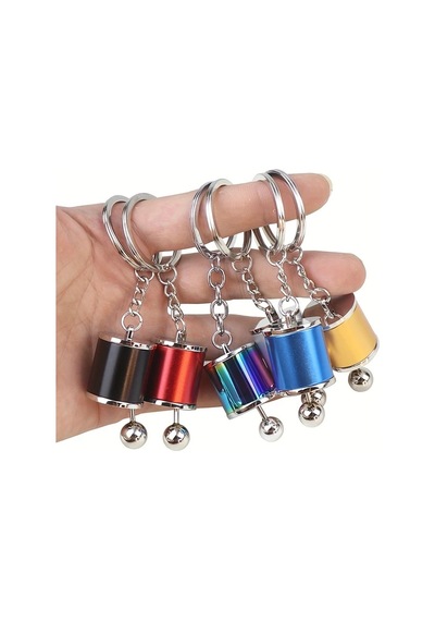 Sunshine022 Mavi Araç Vites Kolu Anahtarlık Mini Şanzıman Modeli Anahtar Aksesuarı