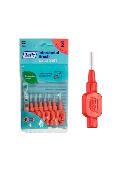 Interdental Brush Extra X Soft Arayüz Fırçası Kırmızı 0.5 Mm 8 Li