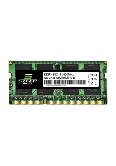 Steep Solid 8gb Ddr3 1600mhz 3l 1.35v Notebook Ram