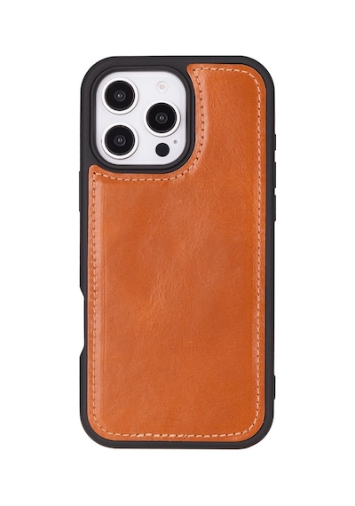 Apple Uyumlu iPhone 16 Pro , Hakiki Deri, El Yapımı, Cüzdanlı Kılıf, Leopar Siyah