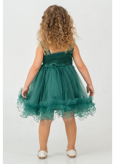 Mnk Baby & Kids Aizona Kız Çocuk Abiye M00782 Yeşil