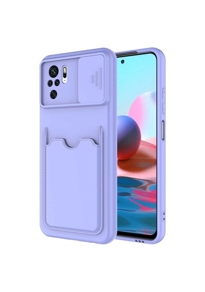Xiaomi Redmi Note 10S Kılıf Zore Kartix Kartlık Bölmeli Kılıf