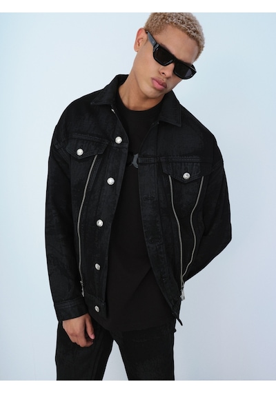 Oversize Erkek Ceket Denim