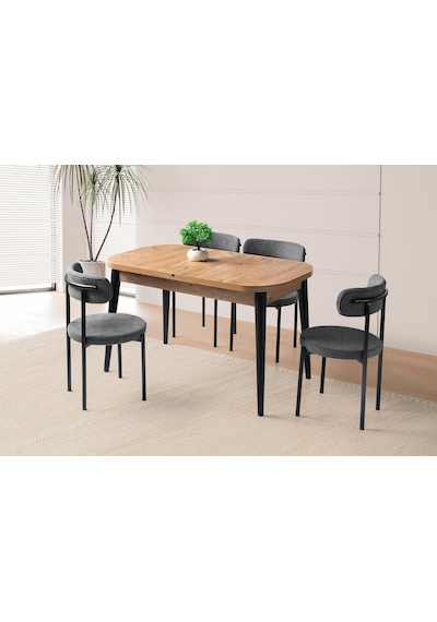 Venüs Alfa Mdf Mutfak Masa Sandalye Takımı 80x130