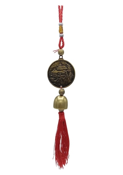 Çin Feng Shui Şans Ve Bereket Metal Çan Tapınak Buda 30 Cm