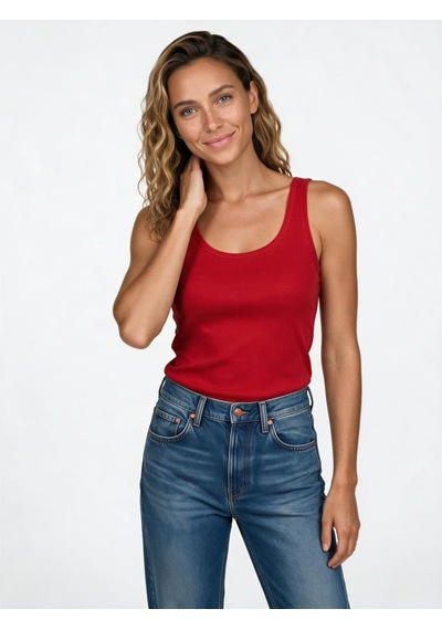 Nealirsanall.com Kadın Siyah Kalın Askılı Atlet - U Yaka Likralı Süprem Basic Tank Top Kırmızı Nealirsanall.com Kadın Siyah Kalın Askılı Atlet - U Yaka Likralı Süprem Basic Tank Top Kırmızı