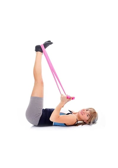 2 Kademeli Kaymaz Taban Step Tahtası + Denge Topu + Pilates Bandı
