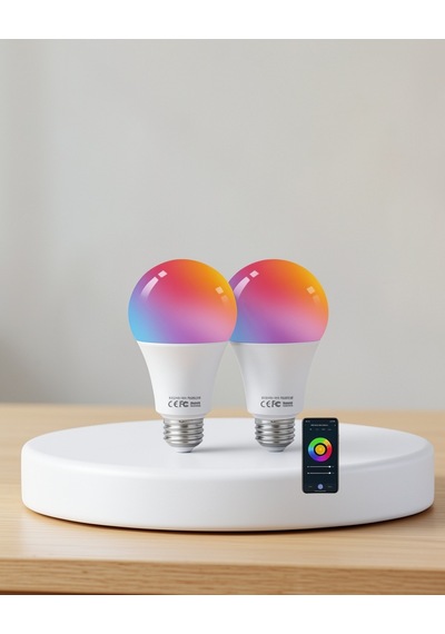 Akıllı Led Ampul 9w Rgbw, Tasarruflu Romantik Işıklı Diğer