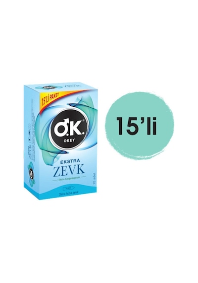 Okey Ekstra Zevk Prezervatif 15'li