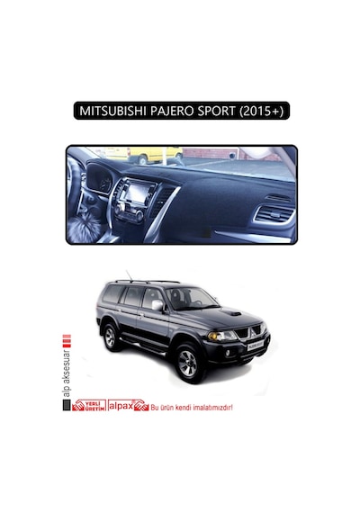 Mıtsubıshı Pajero Sport 2015+torpido Koruma Halısı Siyah Kenar