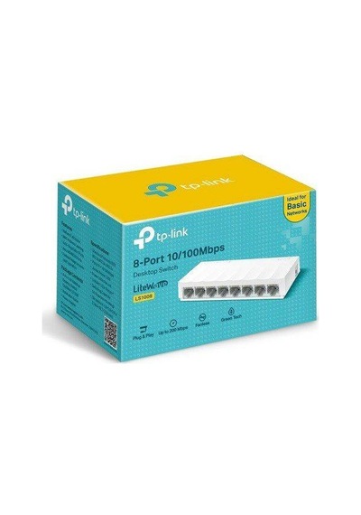 TP-Link Ls1008 8 Port 10/100 Mbps Masaüstü Switch