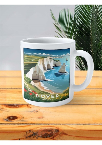 Dover Baskılı Kupa Bardak Kişiye Özel Desen Çok Renkli