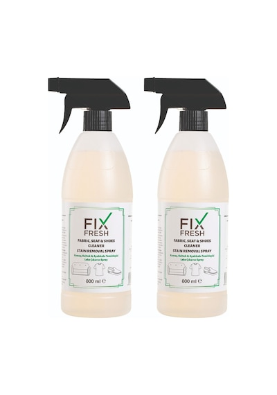 Fixfresh Koltuk Kumaş Ayakkabı Giysi Çamaşır Leke Çıkarıcı Temizleyici Sprey 2 x 800 ML
