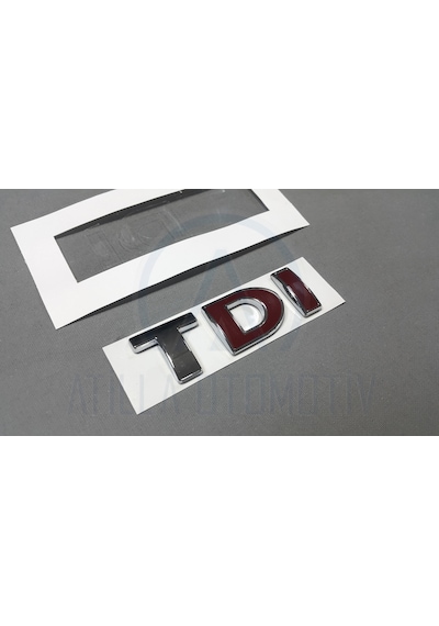 VOLKSWAGEN PASSAT 1997-2005 TDİ BAGAJ YAZISI ÇİFT KIRMIZI