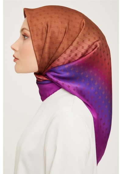 Armine Twill İpek Eşarp 23ka9003 20 Turuncu