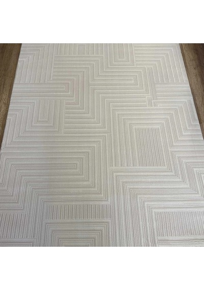 Hoom Rugs Gusto 1346a Krem Modern Halı Mikrofiber Polyester Hav Vermez Spor Saçaklı Halı Krem