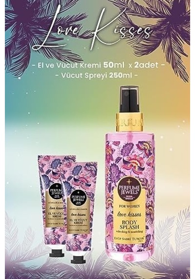 Kisses Vücut Spreyi 250 Ml Ve Krem 50 Ml X 2 Adet