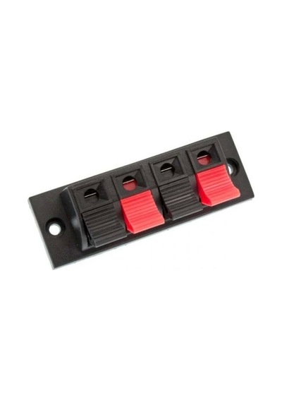 Dörtlü Hoparlör Terminali 1.8cm X 6.3cm - Hoparlör Kabin Terminali - Hoparlör Kabin Ses Portu