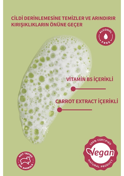 Lucille Yağlı Ciltler İçin Vegan Yüz Yıkama Jeli B5 Vitaminli