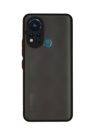 İnfinix Hot 11s Kılıf Montreal Silikon Kapak - Siyah -