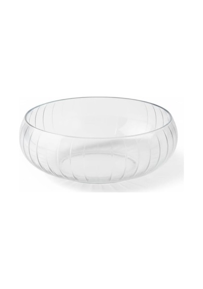 Şeffaf Cam Görünümlü Büyük Salata Kasesi Isıya Dayanıklı Servis Kasesi, Sofra Sunum Kasesi 24 Cm 7 Cm Diğer