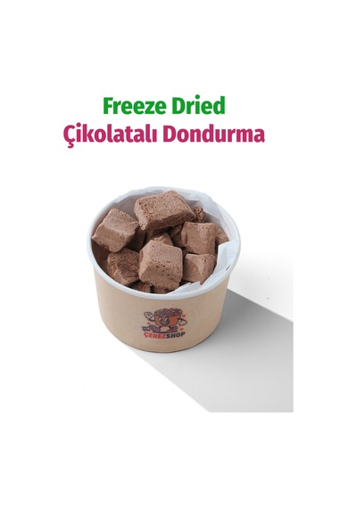 Freeze Dried Çikolatalı Küp Dondurma Dondurularak Kurutulmuş Tatlı 55 G