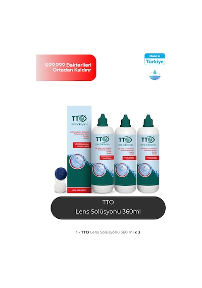Tto Lens Solüsyonu 360 Ml 3 Adet