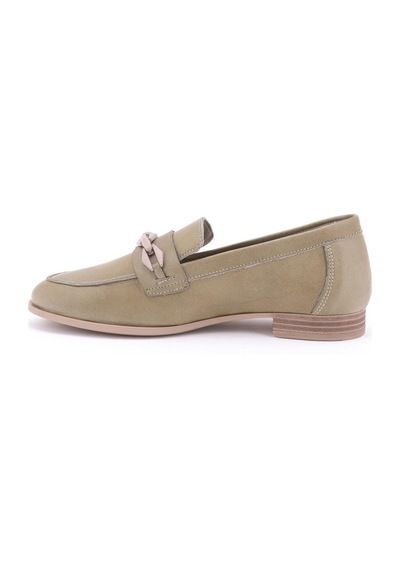 Mammamia D24ya-3215 Kadın Deri Loafer Ayakkabı Elma Yeşili Pen-scorpıon