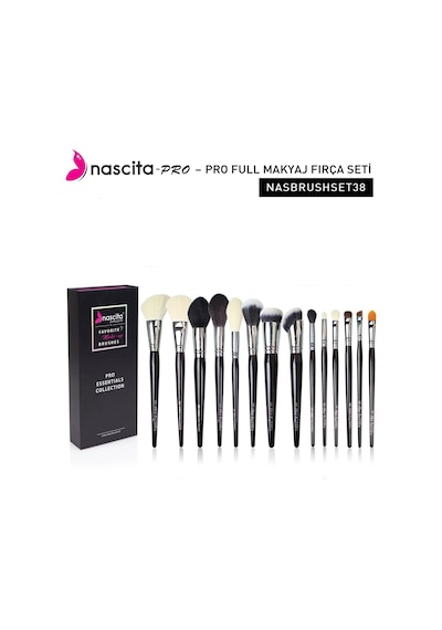 Nascita Pro Essentials Collection Makyaj Fırça Seti 14'lü Nasbrushset38