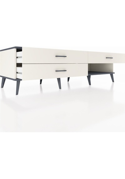 Kronos Tv Ünitesi 3 Çekmeceli 176x59x51 Aytaşı-antrasit/aytaşı Antrasıt/aytası Kronos Tv Ünitesi 3 Çekmeceli 176x59x51 Aytaşı-antrasit/aytaşı Antrasıt/aytası