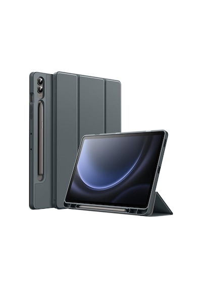 Samsung Galaxy Uyumlu Tab S9 Fe Plus/s10 Plus/s9 Plus Kılıf Kalem Bölmeli Smart Case X610-16-810-18 X820 Kılıf
