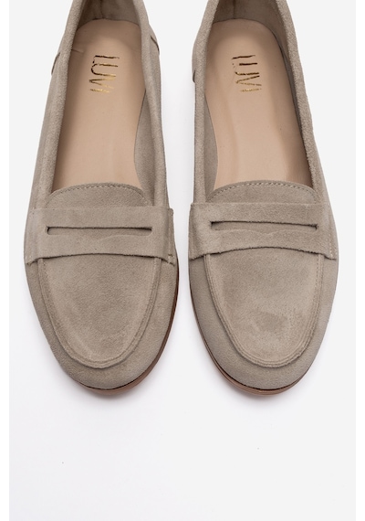 Luvishoes F02 Bej Suet Kadın Babet Bej