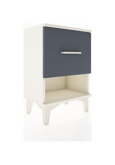 Arges Komodin Tek Çekmeceli 44x30x64 Aytaşı-antrasit Aytaşı