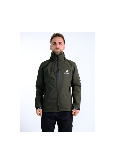 Outdo Premium Kalite Softshell Motorcu Montu Haki Diğer