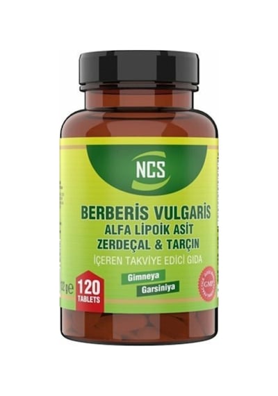 Berberis Vulgaris Alfa Lipoik Asit Zerdeçal 120 Tablet