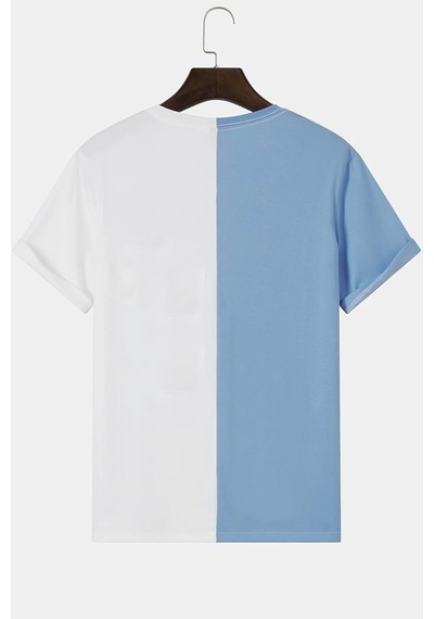 Uyguntarz Unisex Everything Baskılı Oversize Tshirt Bebe Mavisi
